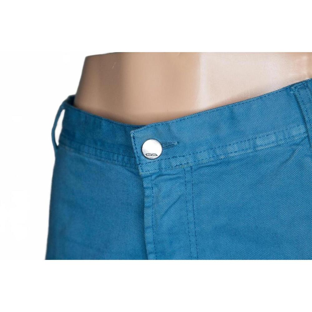 Men's Cesare Attolini 5 Pocket Jean Pants Solid Blue Cotton Sz 42 - Picture 2 of 11